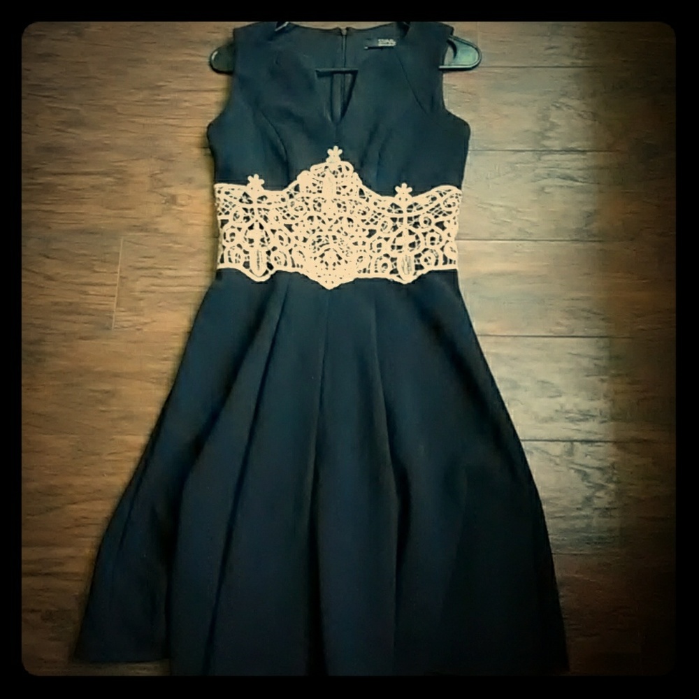 NWOT formal embroidered waist dress